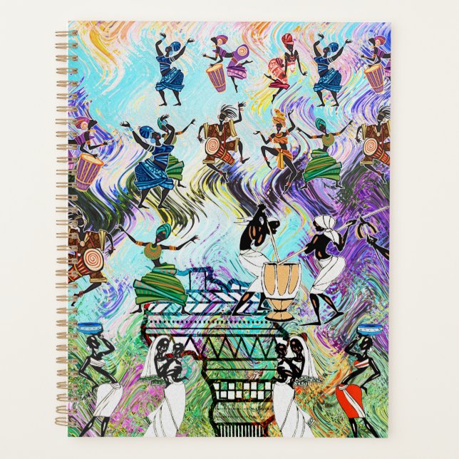 African Feast: Rhythms of Africa  Planner (Front)