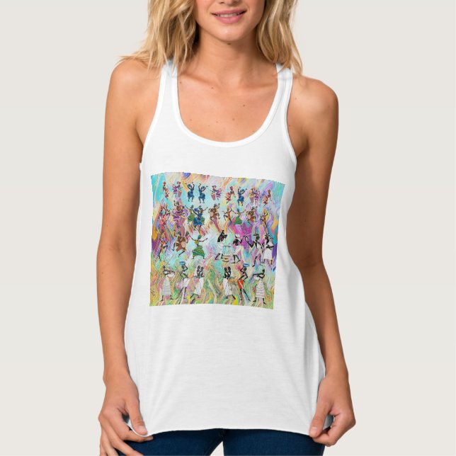 African Feast: Rhythms of Unity  Tank Top (Front)