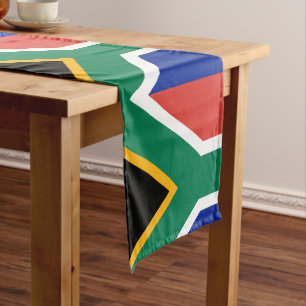 African flag & Sports fan house decor South Africa Short Table Runner