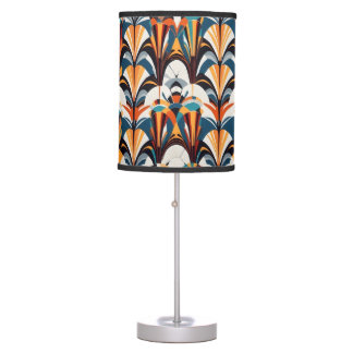 African Folk Art Pattern Table Lamp
