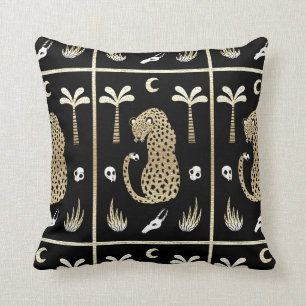 African  Folk Art Throw Pillow