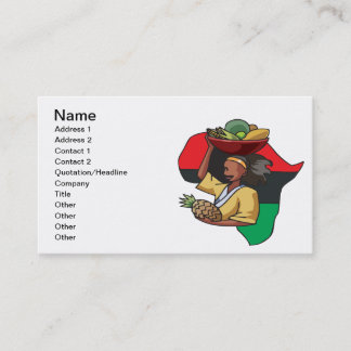 African Food Business Card