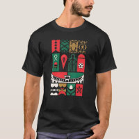 African Football Morocco 2025 Inspired Graphic T-S