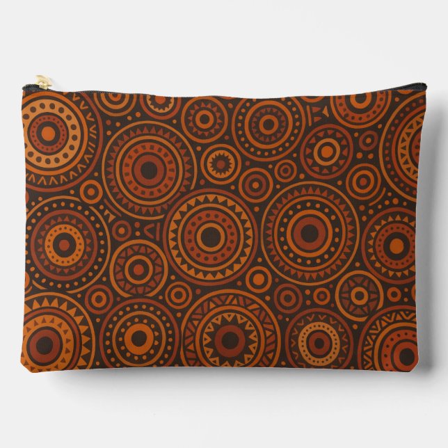 African Geometric  Accessory Pouch (Front)