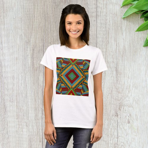 African Geometric Motif T_Shirt