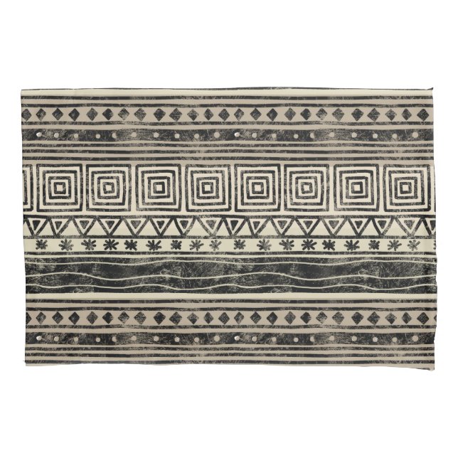 African Geometric Pattern Pillow Case (Front)