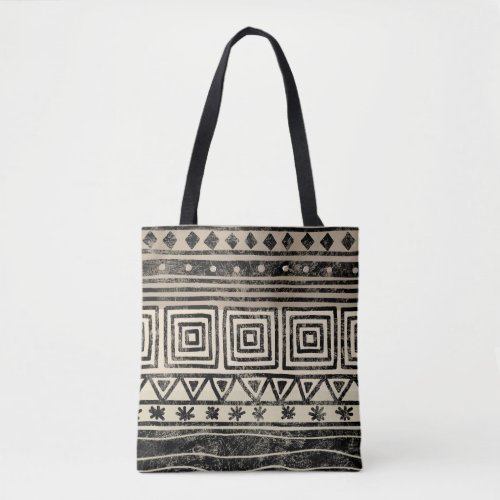 African Geometric Pattern Tote Bag