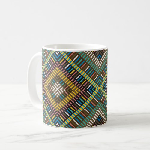 African Geometrical Motif Coffee Mug