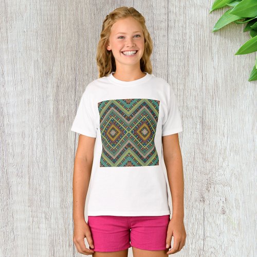 African Geometrical Motif T_Shirt
