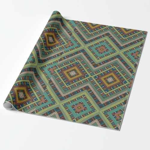 African Geometrical Motif Wrapping Paper