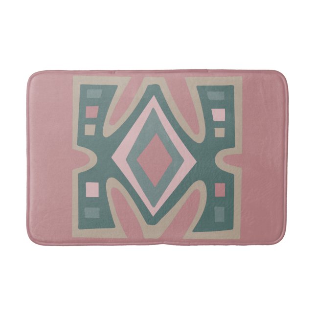 african geometry bohemian designs bath mat (Front)