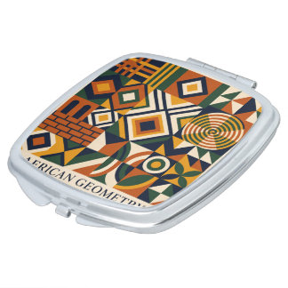 African Geometry Compact Mirror