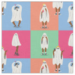 african ghost halloween colorblock ghouls funny fabric