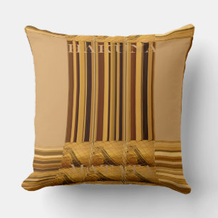 African Giraffe animal ethnic tribal pattern. Throw Pillow