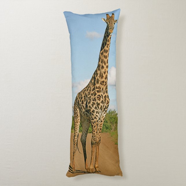 African giraffe body pillow (Back (Vertical))