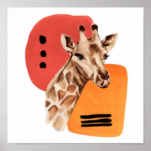 African Giraffe Poster