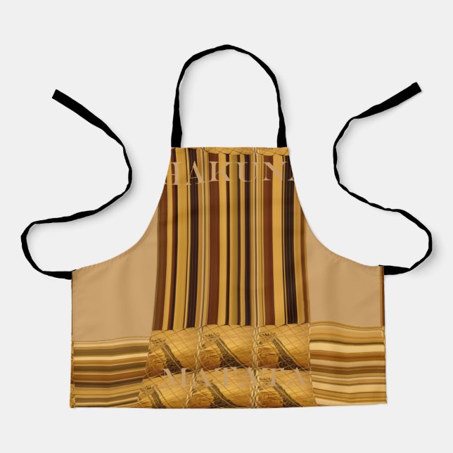 African Giraffe Print Apron (Front)