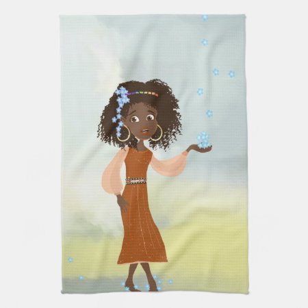 African Girl American Mojo Kitchen Towels