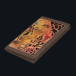 African Girl and Giraffe - Friends - Art Drawing - Trifold Wallet<br><div class="desc">African Girl and Giraffe - Friends - Art Drawing - Africa Animal and People Painting Collection by MIGNED</div>