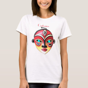 African Girl Face Mask Thunder_Cove T-Shirt