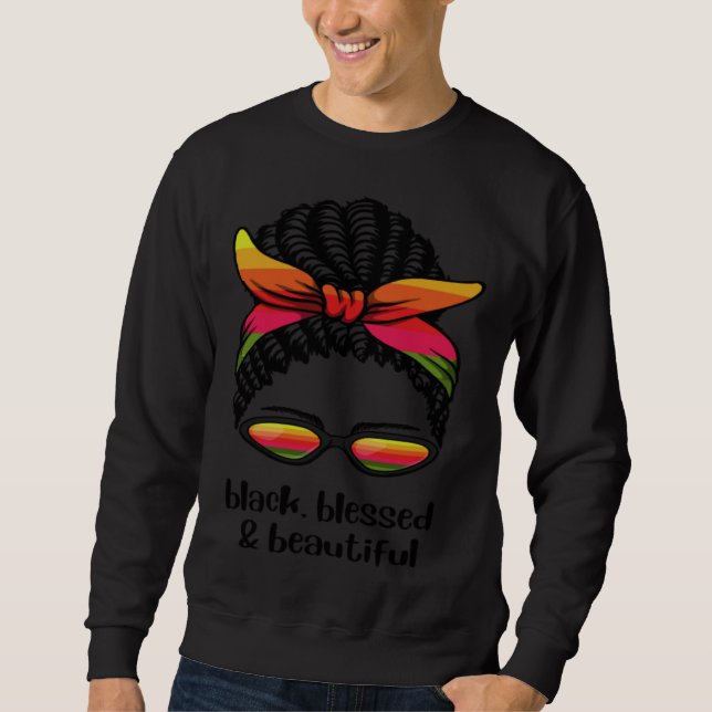 African Girl International Day Against Racial Disc Sweatshirt (Front)