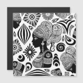 African Girl Portrait Tribal Tattoo (Front/Back)