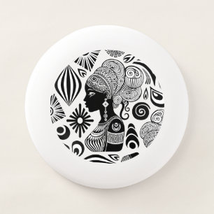 African Girl Portrait Tribal Tattoo Wham-O Frisbee