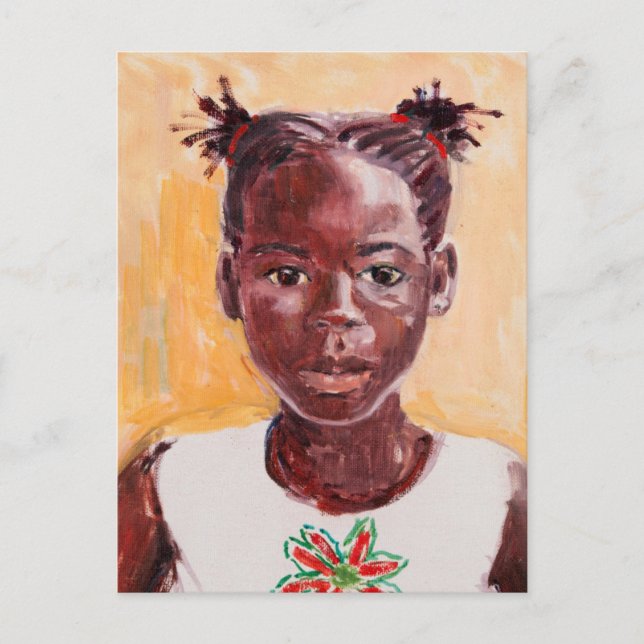 African Girl Postcard (Front)