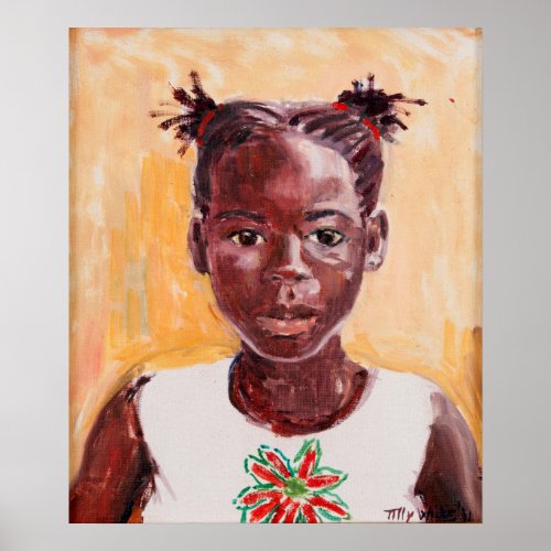 African Girl Poster