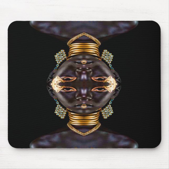 African Goddess Mouse Pad (Front)