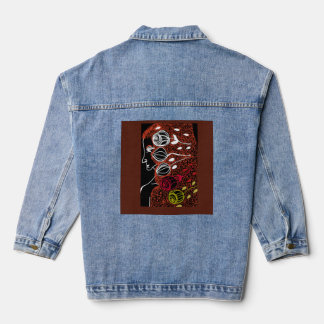 African Goddess of Destiny Denim Jacket
