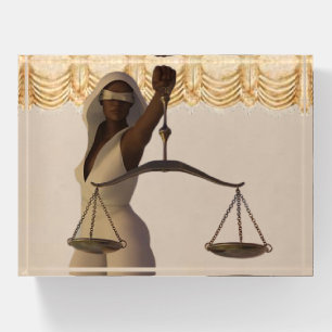 African Goddess of Justice Paperweight
