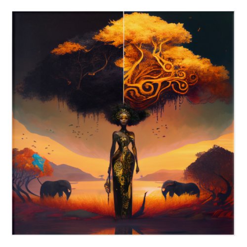 African Goddess Poster Acrylic Print
