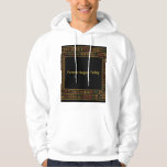 African Gold Kente Pattern Hoodie