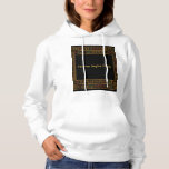 African Gold Kente Pattern Hoodie