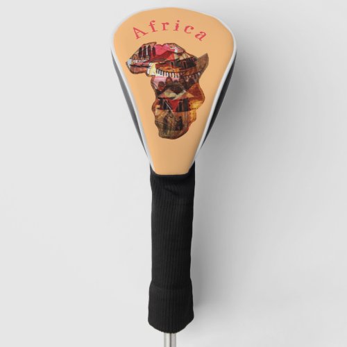 African Golf Head Cover