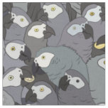 African Gray All Over Pattern Fabric