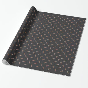 African Gray Chriatmas Wrapping Paper