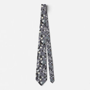 African Gray Parrot - All Over Pattern Neck Tie