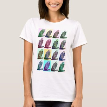 African Gray Parrot Pop Art T-shirt by PawsForaMoment at Zazzle
