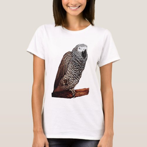 African Gray Parrot T_Shirt