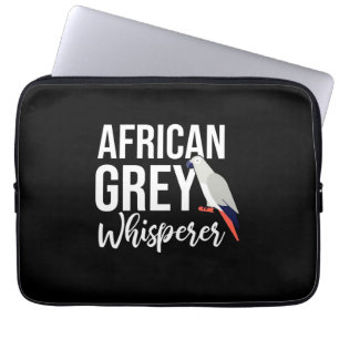 African Gray Parrot Whisperer Laptop Sleeve