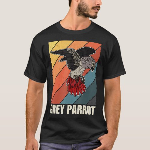 African Gray Parrots Biologist Ornithologist Birdw T_Shirt