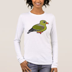 African Green Pigeon Women's Basic Long Sleeve T-Shirt