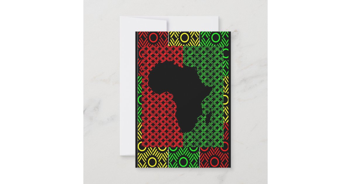 African Greetings Thank You Card