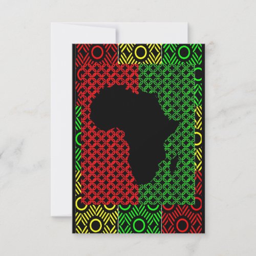 African Greetings Thank You Card