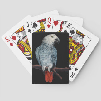 African Grey Cards Parrot Portrait Playing Cards