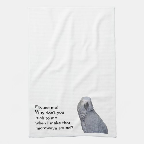 African Grey Kitchen Towels