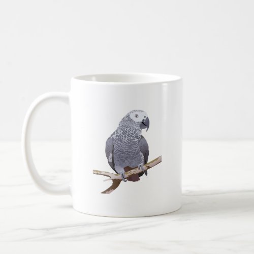 African Grey Parrot Coffee Mug