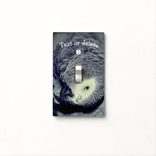 African Grey Parrot Cute Bird 2 Personalized  Light Switch Cover (In Situ)